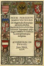 Peregrinus. Epistola. 1558