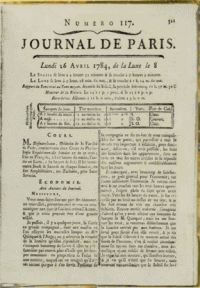 письмо Бенджамина Франклина в Парижский Журнал