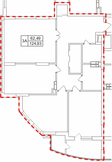 Трехкомнатная квартира 3А